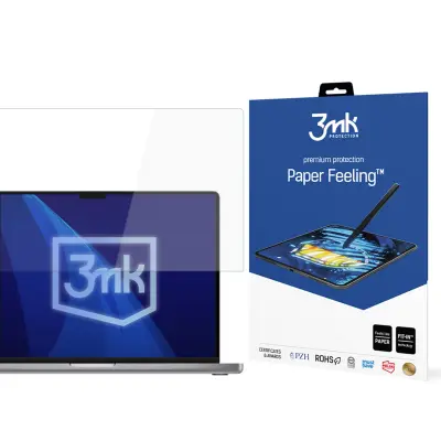 APPLE MACBOOK PRO 16 M1/M2/M3/M4 - DO 17 3MK PAPER FEELING