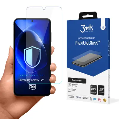 3MK KALJENO STEKLO ZA SAMSUNG GALAXY S25+ FLEXIBLEGLASS FLEXIBLE PROTECTION