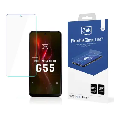 ZAŠČITNO STEKLO 3MK FLEXIBLEGLASS LITE ZA MOTOROLA MOTO G55 5G ZELO VZDRŽLJIVO