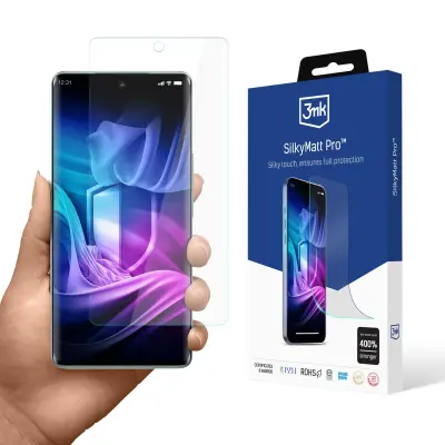3MK SILKY MATT PRO ZA VIVO V40 PRO 5G KALJENO STEKLO FILM MAT Z ZAŠČITO