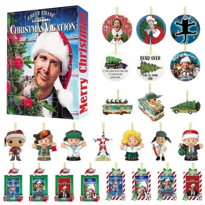 24-dnevni božični dopust adventni koledar za National Lampoons Holiday Classic Movie božični adventni koledar darilna škatla