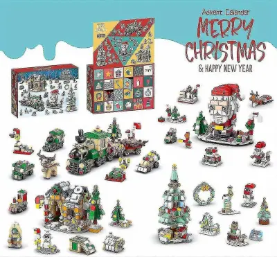 Božični odštevalni gradniki Blind Box 24-dnevni odštevalni koledar Otroške igrače