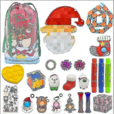 Visokokakovostno darilo za božični adventni koledar Fidget Toys Stress Relief Fidget Toy Blind Box Kidschrui233