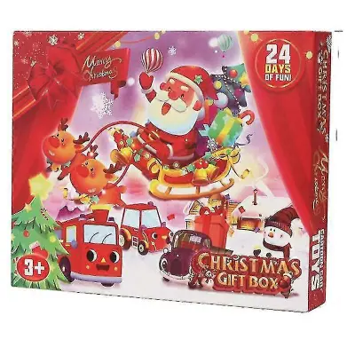 2023 Božični odštevalni koledar Blind Box 24 Days Surprise Teardown Blind Box Inertia Pullback Avto Igrača Praznično darilo Daor2289