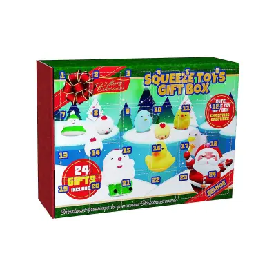 Adventni koledar Blind Box Train Atmosphere Toys Darila Darilna škatla Pinch Igrače za dekompresijo