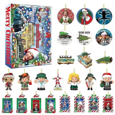 24-dnevni božični dopust adventni koledar za National Lampoons Holiday Classic Movie božični adventni koledar darilna škatla