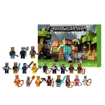 Adventni koledar Minecraft 2024, 24-delni komplet akcijskih figur vključuje Luffy Nami Zoro, popolna darila za dobrodošlico noči čarovnic