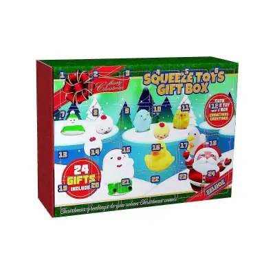 Adventni koledar Blind Box Train Atmosphere Toys Darila Darilna škatla Pinch Igrače za dekompresijo