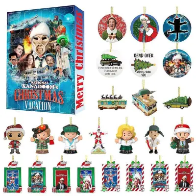 24-dnevni božični dopust adventni koledar za National Lampoons Holiday Classic Movie božični adventni koledar darilna škatla