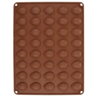 Oranžen silikonski modelček za piškote z oreščki SILLINIE