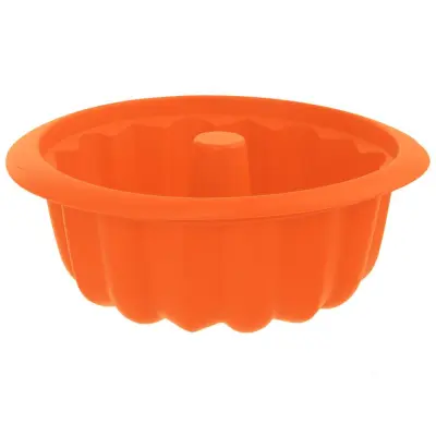 Silikonski model za torto v oranžni barvi s dimnikom SILLINIE