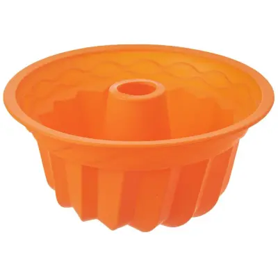 Silikonski model za torto s dimnikom, oranžen, SILLINIE, 23,5 cm