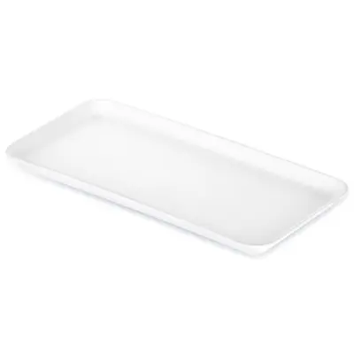 Bel pravokotni servirni pladenj 29,5 x 15 cm