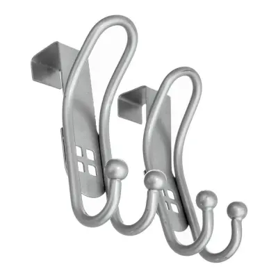 Dvojni jekleni obešalnik za vrata, 2 kosa.