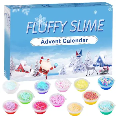Countdown Christmas Blind Box kid Slim World Toy Straw Present Box Slim otrok