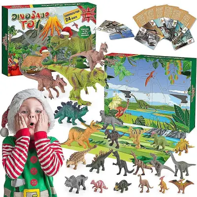 Adventni koledar 2023 Dinozavri Igrače Božično darilo za fante