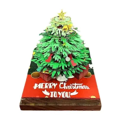 3D božično drevo Beležka Paper Craft Art Beležka Nelepljiva Beležka Opomba