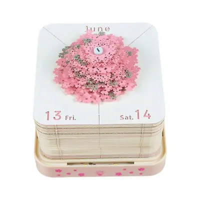 3D Art Calendar Memo 2025 Creative Time Piece Calendar Tree Rip Away Christmas