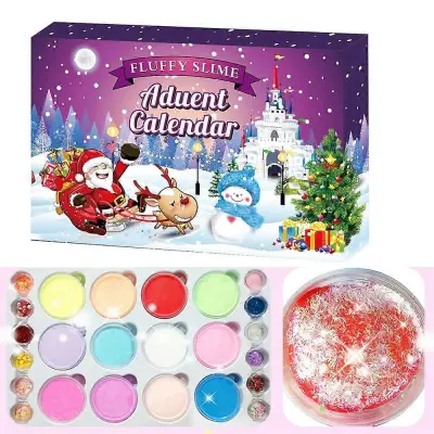Božični adventni koledar DIY Fluffy S lime Kit Odštevalni koledar V