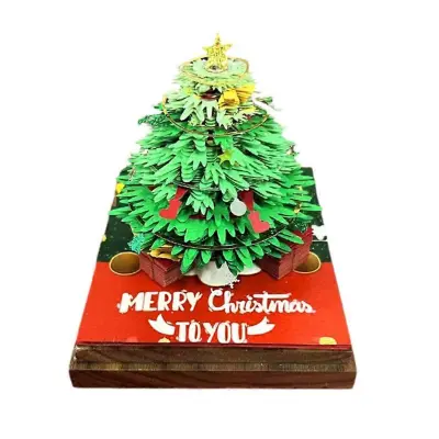 3D božično drevo Beležka Paper Craft Art Beležka Nelepljiva Beležka Opomba