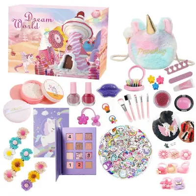 2023 Countdown to Christmas Blind Box Girls Ornaments ST-(55st) unicorn bag presenečenje božični komplet