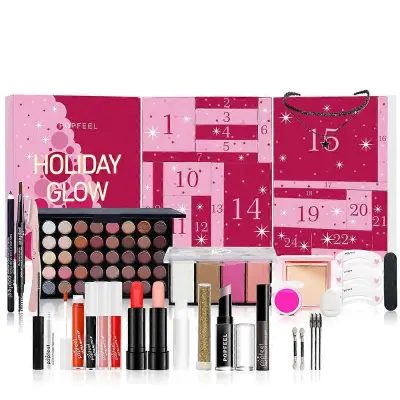 Adventni koledar 2024 Beauty Calendar Makeup Set Countdown to Christmas 24 Days Makeup Calendar Beauty Countdown Set