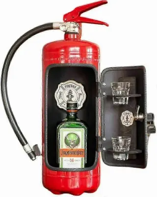 Novost Gasilni aparat Mini bar Ročno izdelan za gasilce Škatla za shranjevanje žganih pijač in vina hwy