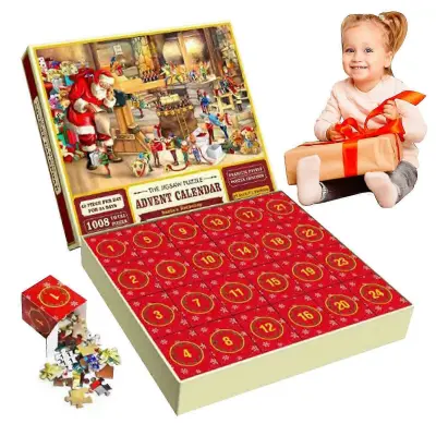 2025 Praznujte praznike z adventnim koledarjem 2023 Puzzle - 1008 kosov za otroke in odrasle