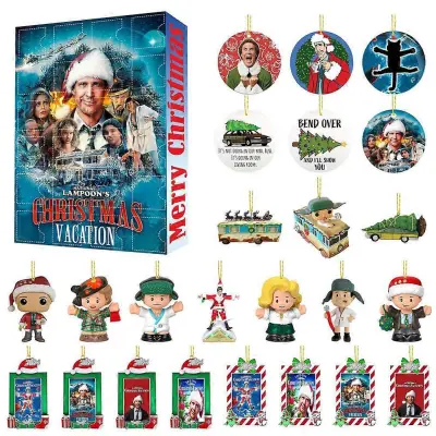 24-dnevni božični dopust adventni koledar za National Lampoons Holiday Classic Movie božični adventni koledar darilna škatla