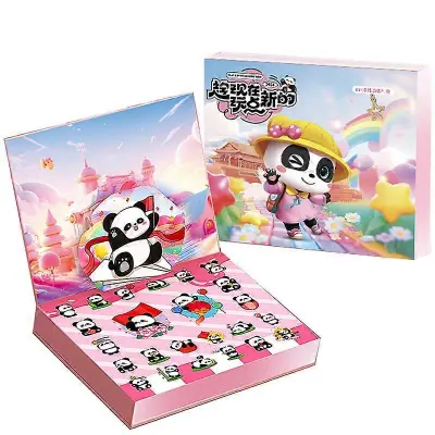 Otroška Panda Pearl Hole Smešno presenečenje Poke Igrača DIY Zapestnica Darilna škatla National Day Blind Box Darilo