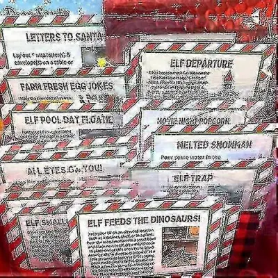 2025 2024 Elf Props Kit 24 Days of Christmas Activities Countdown Otroško darilo [znižano!!!napredna kakovost]