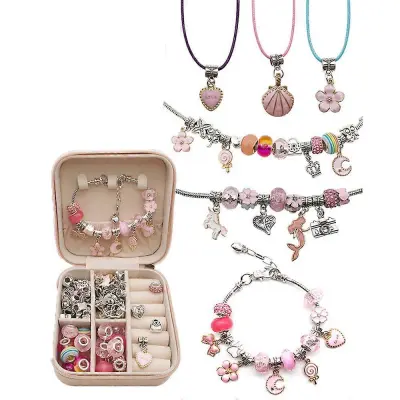 Unicorn Darila za dekleta, nakit Tinker Girls Set za otroke 6+, DIY zapestnice igrače, velikonočna darila