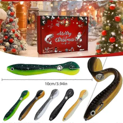 Božični odštevalni ribolovni adventni koledar Set ribiškega pribora