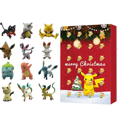 24-delna mini anime figurica adventni koledar za otroško božično odštevanje in zabave