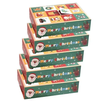 5 kosov 12 mrež božičnih praznih slepih škatel Diy paket, darilna torbica presenečenja