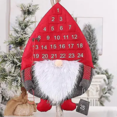 Božični adventni ustvarjalni koledar, nordijski gozdni koledar starega koledarja Rudolph Countdown Calendar, Chris