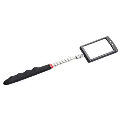 Vzvratno ogledalo z LED svetlobnim reflektorjem za avto, ogledalo za mrtvi kot, široko kontrolno ogledalo, aluminijast okvir, univerzalno prileganje