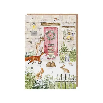 Adventne koledarske kartice z ilustriranim dizajnom živali Wrendale Designs