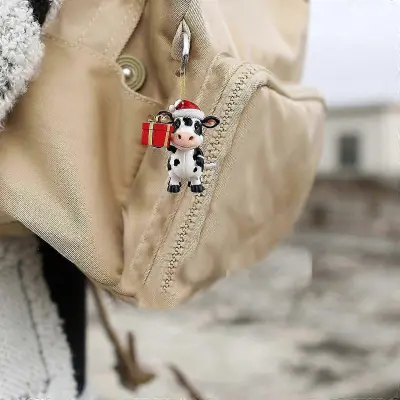 Božični kravji adventni koledar 2D okraski iz akrilne krave
