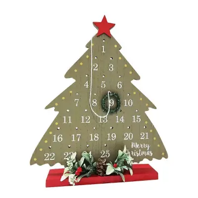 uglajen in privlačen opis izdelka za vašo **Rustikalno božično namizno dekoracijo za adventni koledar**:

 

🎄 **Rustikalni božični advent