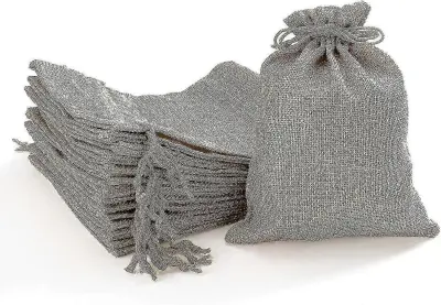 24-delne vrečke iz jute (15 x 20 cm) za adventni koledar in obrtniške projekte HE