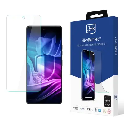 3MK SILKY MATT PRO ZA TECNO POVA 6 KALJENO STEKLO ZAŠČITNA FOLIJA Z EKRANOM