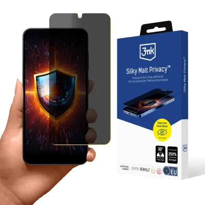 3MK ZAŠČITNA FOLIJA SAMSUNG GALAXY S25 MAT PRIVACY ZAŠČITA ZA EKRAN