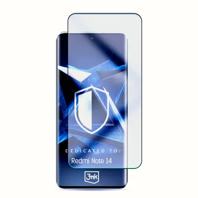 3MK HARDGLASS MAX LITE KALJENO STEKLO ZA XIAOMI REDMI NOTE 14 5G BREZ MEHURČKOV