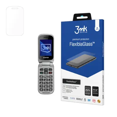 3MK KALJENO STEKLO FLEXIBLEGLASS ZA ALLIGATOR V650 SENIOR ZAŠČITA ZASLONA 9H
