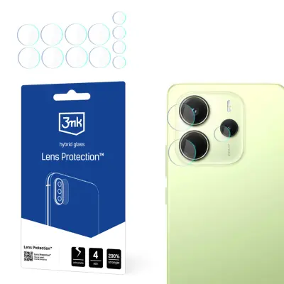 3MK ZAŠČITA STEKLO ZAŠČITA ZA LEČE ZA REDMI NOTE 14 4G ZA ZAŠČITO ZASLONA