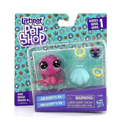 Hasbro Littlest Pet Shop Q Version Akcijske figure Big Eye Cartoon Doll Cute Animal Model Toy