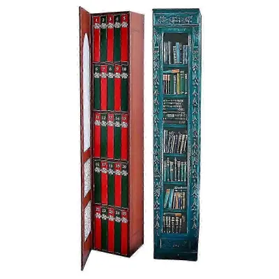 2 paketa mini knjižnih okraskov adventni koledar, božični adventni koledar s knjižnim darilom, adventni koledar