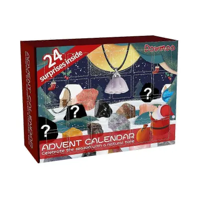 Adventure Calendar 2023 Kids' Edition: 24-dnevno odkrivanje kamenja in mineralov z rojstnodnevnimi voščilnicami in zabavno božično odštevanje