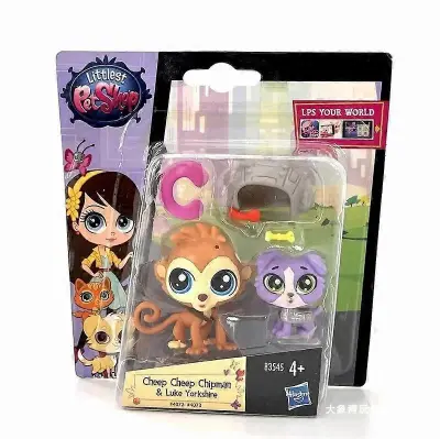 Hasbro Littlest Pet Shop Q Version Akcijske figure Big Eye Cartoon Doll Cute Animal Model Toy